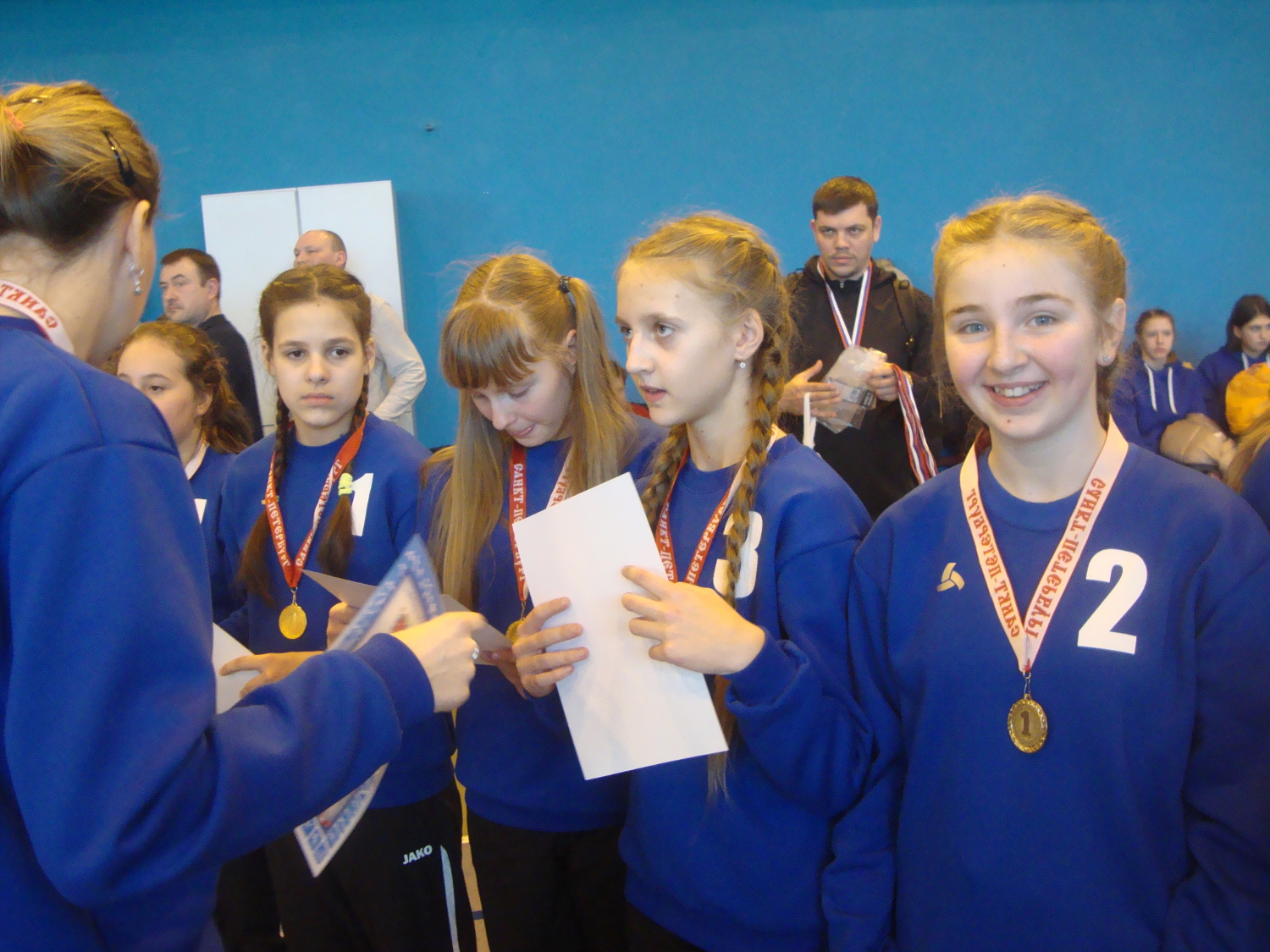 Награждение победителей Первенства СПб среди девушек 2007 г.р.