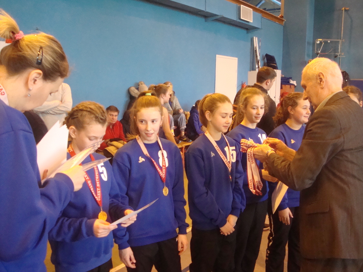 Награждение победителей Первенства СПб среди девушек 2007 г.р.