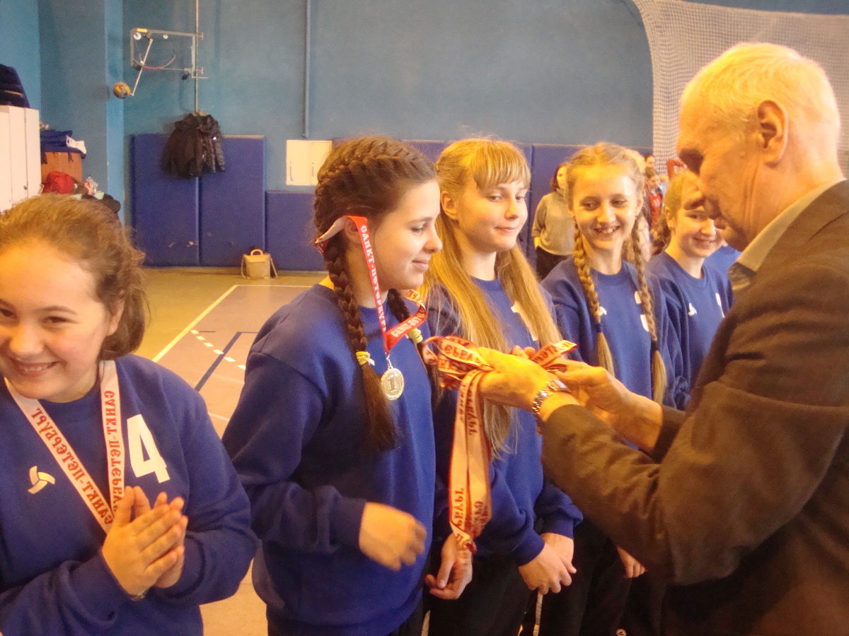 Награждение победителей Первенства СПб среди девушек 2007 г.р.