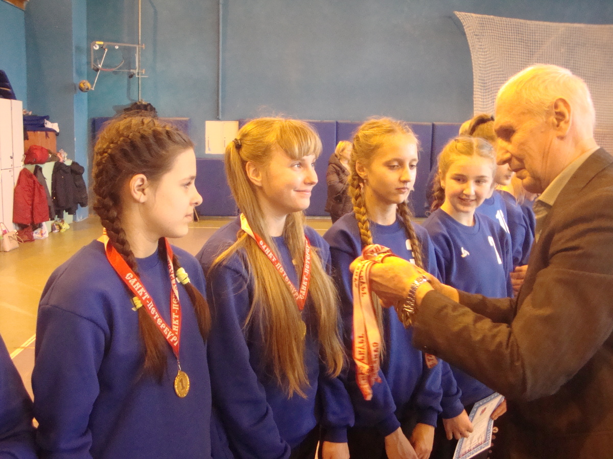 Награждение победителей Первенства СПб среди девушек 2007 г.р.