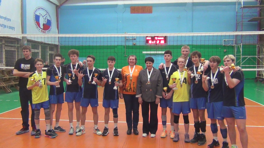 Команда СШОР-2 Невского р-на, победители Первенства СПб 2023/24 среди юношей 2007 г.р.