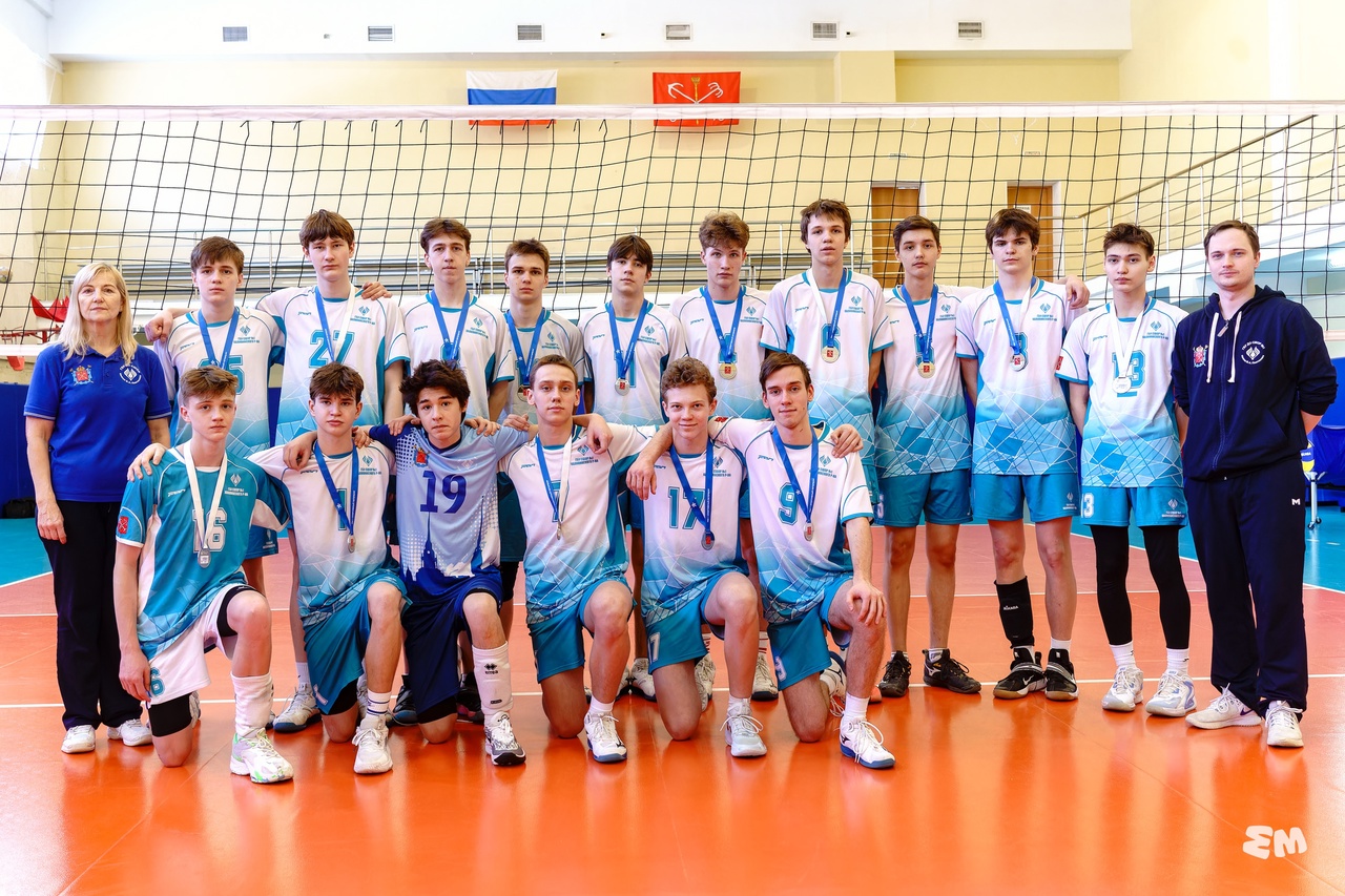 Серебряные призёры первенства Санкт-Петербурга 2024/25 среди юношей 2009 г.р.