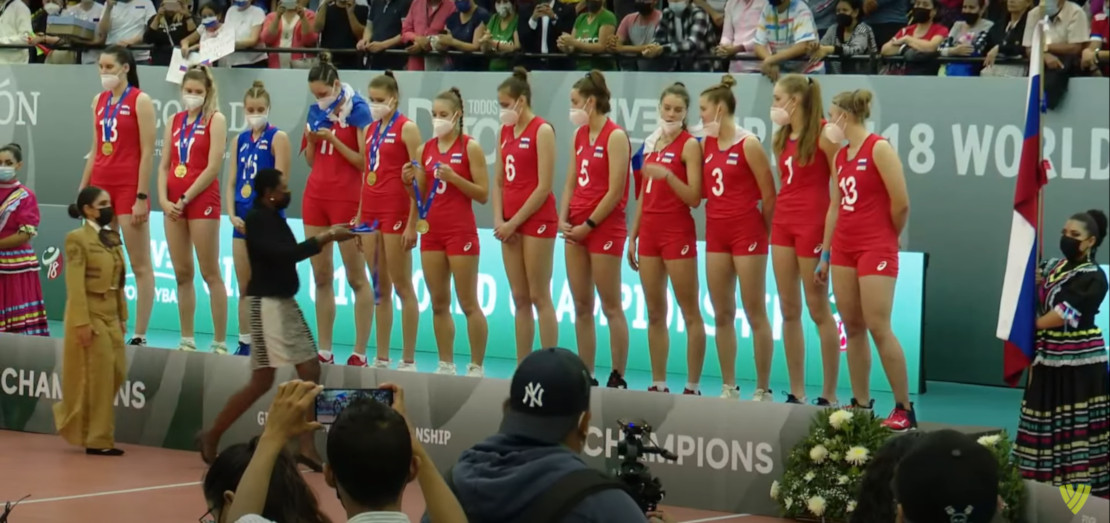 Сборная России - победитель чемпионата мира среди команд девушек в возрастной категории U-18